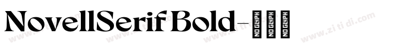 NovellSerif Bold字体转换